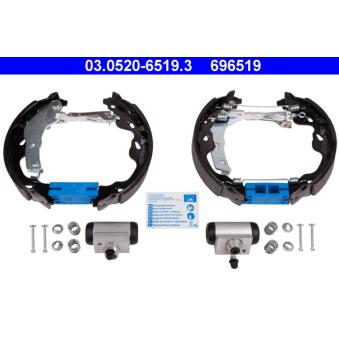 Kit de freins arrière (prémontés) ATE [03.0520-6519.3]