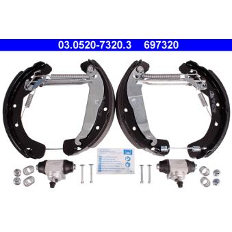 Kit de freins arrière (prémontés) ATE [03.0520-7320.3]