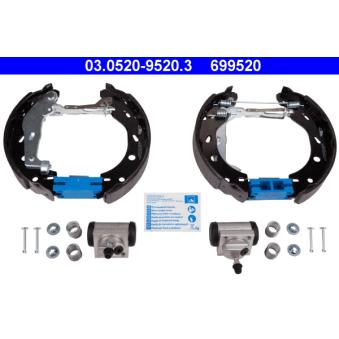 Kit de freins arrière (prémontés) ATE [03.0520-9520.3]