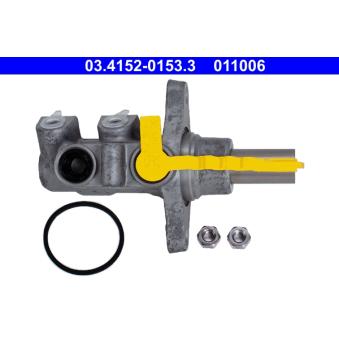 Maître-cylindre de frein ATE 03.4152-0153.3 pour TOYOTA YARIS D-4D - 90cv