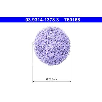 Disque de nettoyage, kit de nettoyage-moyeu ATE 03.9314-1378.3