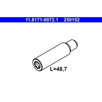 Boulon de guidage, étrier de frein ATE 11.8171-0072.1