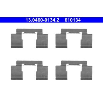 Kit d'accessoires, plaquette de frein à disque ATE 13.0460-0134.2
