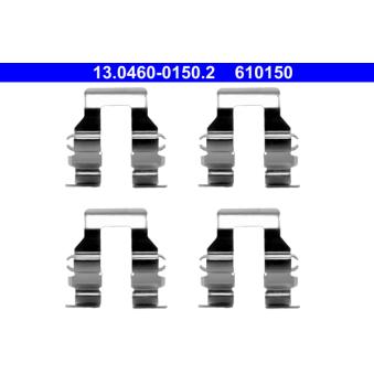 Kit d'accessoires, plaquette de frein à disque ATE 13.0460-0150.2