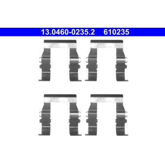 Kit d'accessoires, plaquette de frein à disque ATE 13.0460-0235.2 pour ALFA ROMEO 33 2.5 TD - 115cv