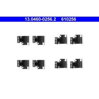 Kit d'accessoires, plaquette de frein à disque ATE 13.0460-0256.2