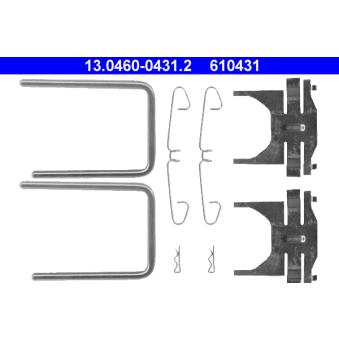 Kit d'accessoires, plaquette de frein à disque ATE 13.0460-0431.2