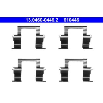 Kit d'accessoires, plaquette de frein à disque ATE [13.0460-0446.2]