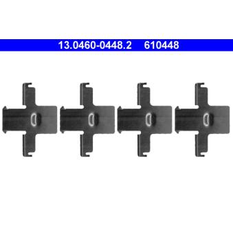 Kit d'accessoires, plaquette de frein à disque ATE 13.0460-0448.2 Kit d'accessoires, plaquette de frein à disque ATE 13.0460-0448.2