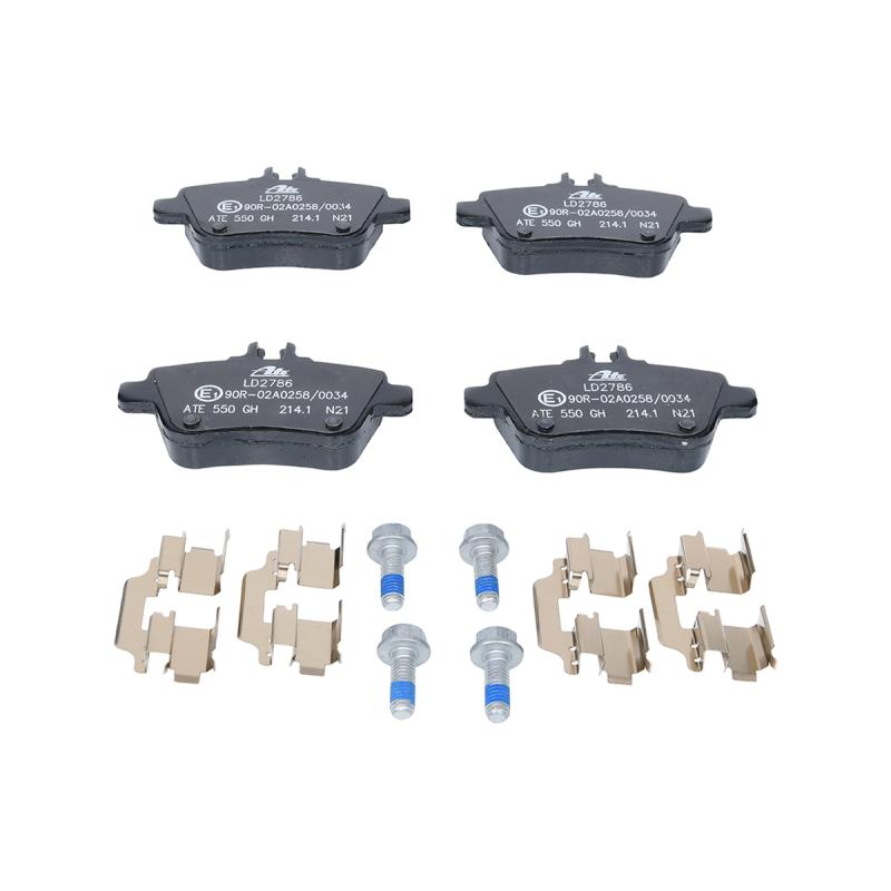 Jeu de 4 plaquettes de frein arrière ATE 13.0470-2786.2 - Visuel 2