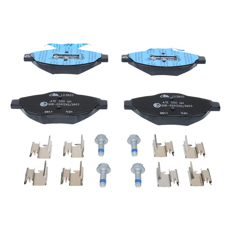 Jeu de 4 plaquettes de frein avant ATE 13.0470-3855.2 - Visuel 2