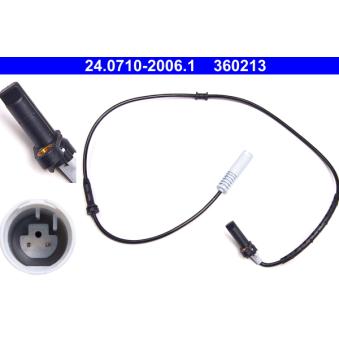 Capteur, vitesse de roue ATE OEM 34521182077