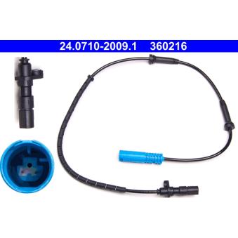 Capteur, vitesse de roue ATE OEM 34526756376