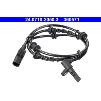 Capteur, vitesse de roue ATE 24.0710-2050.3