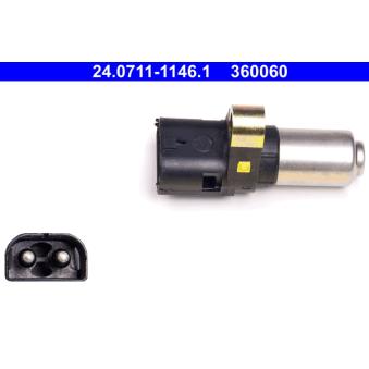 Capteur, vitesse de roue ATE 24.0711-1146.1