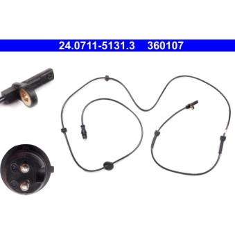 Capteur, vitesse de roue ATE OEM 46814965