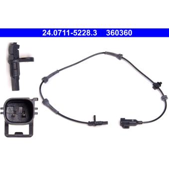 Capteur, vitesse de roue ATE OEM LR001057