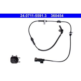Capteur, vitesse de roue ATE OEM 39002171