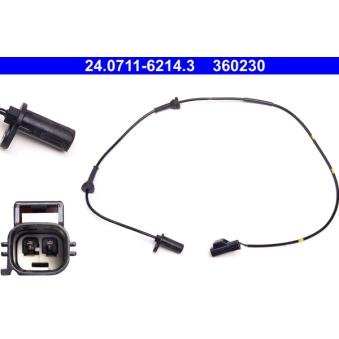 Capteur, vitesse de roue ATE OEM 9496961
