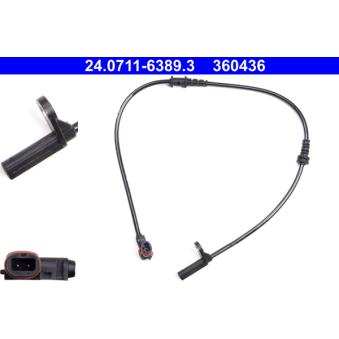 Capteur, vitesse de roue ATE OEM 1725400017