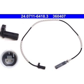Capteur, vitesse de roue ATE OEM 34526870076