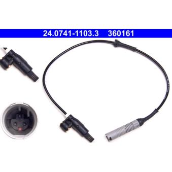 Capteur, vitesse de roue ATE OEM 34521163188