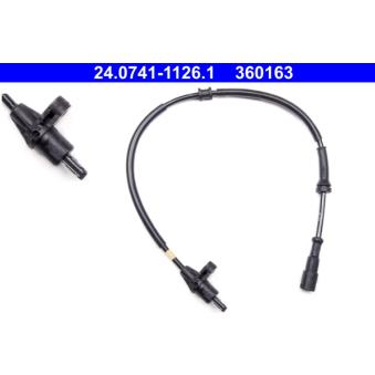 Capteur, vitesse de roue ATE OEM 7700432671