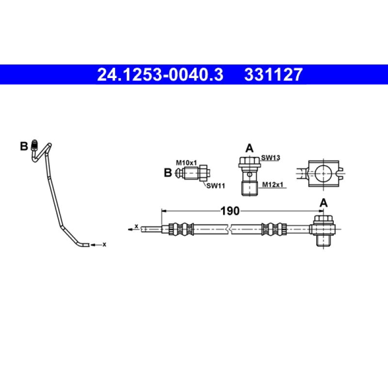 Flexible de frein ATE 24.1253-0040.3 - Visuel 1