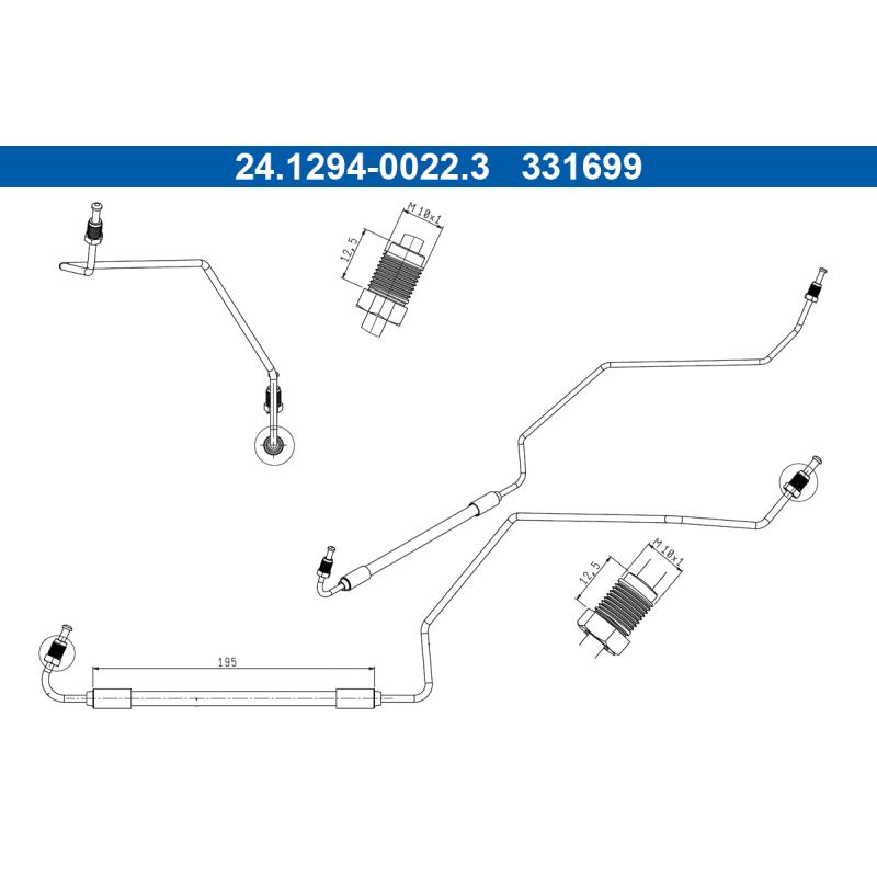 Flexible de frein ATE 24.1294-0022.3 - Visuel 1