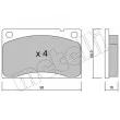 METELLI 22-0006-0 - Jeu de 4 plaquettes de frein avant