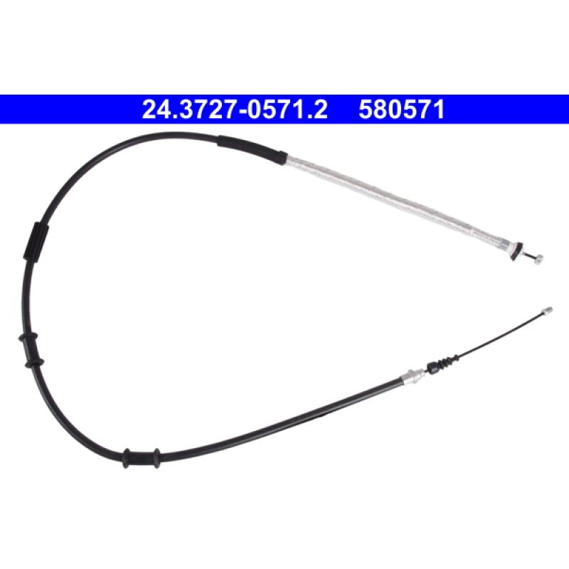 Tirette à câble, frein de stationnement ATE 24.3727-0571.2 - Visuel 1