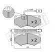 METELLI 22-0014-2 - Jeu de 4 plaquettes de frein avant