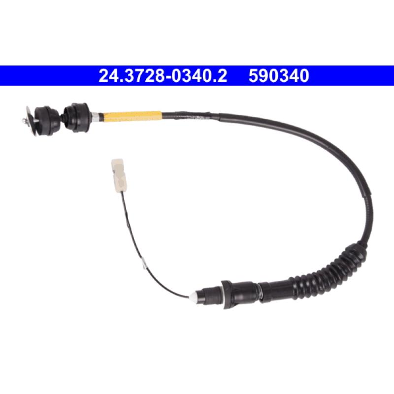 Tirette à câble, commande d'embrayage ATE 24.3728-0340.2 - Visuel 1