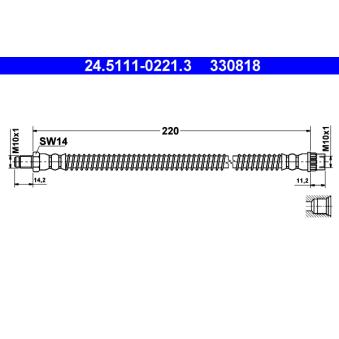 Flexible de frein ATE OEM 4418515