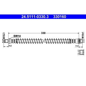 Flexible de frein ATE OEM 480655