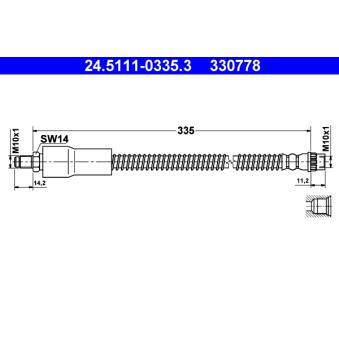 Flexible de frein ATE OEM 6000073525