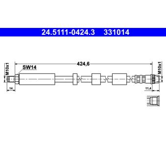 Flexible de frein ATE 24.5111-0424.3