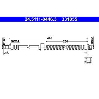 Flexible de frein ATE OEM 4806E9