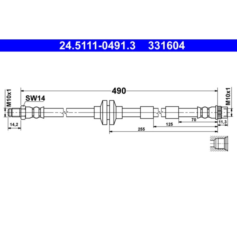 Flexible de frein ATE 24.5111-0491.3 - Visuel 1