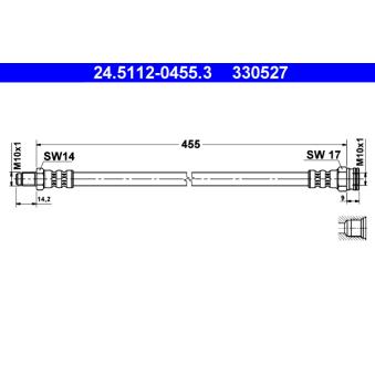 Flexible de frein ATE 24.5112-0455.3