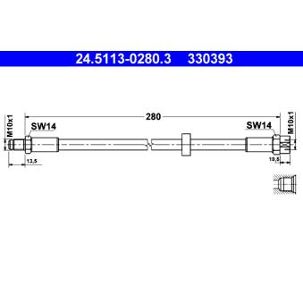 Flexible de frein ATE 24.5113-0280.3