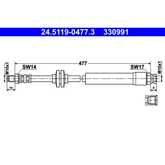 Flexible de frein ATE OEM 51745709