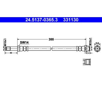 Flexible de frein ATE [24.5137-0365.3]