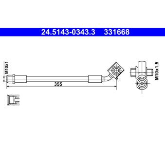 Flexible de frein ATE OEM 13468086 Flexible de frein ATE OEM 13468086