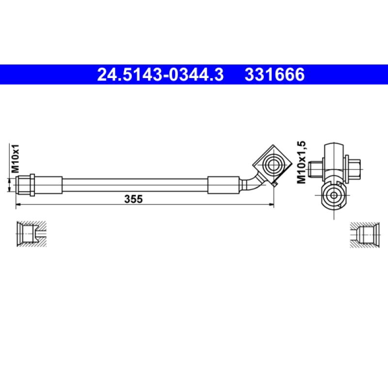 Flexible de frein ATE 24.5143-0344.3 - Visuel 1