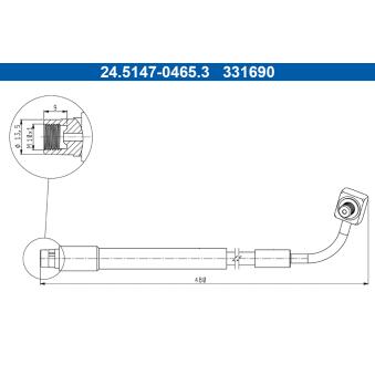 Flexible de frein ATE OEM 562515