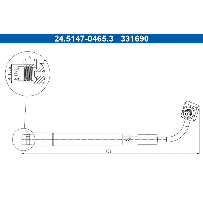 Flexible de frein ATE 24.5147-0465.3 - Visuel 1
