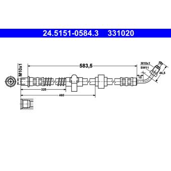 Flexible de frein ATE OEM 4806E8