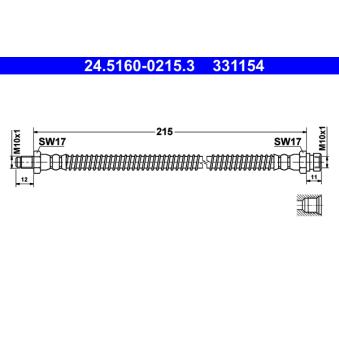 Flexible de frein ATE OEM MR475599 Flexible de frein ATE OEM MR475599
