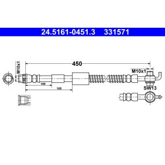 Flexible de frein ATE [24.5161-0451.3]